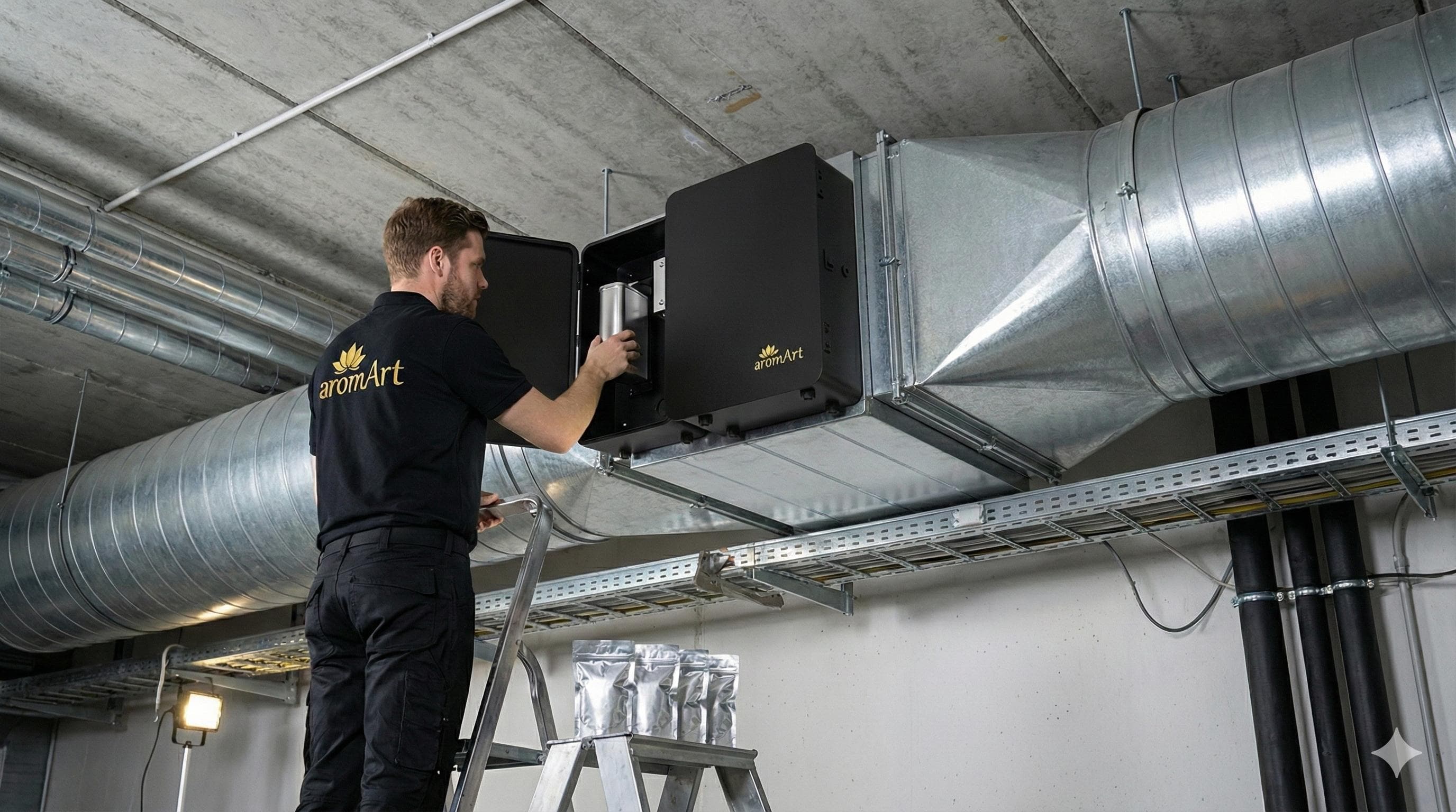 Instalare sistem de aromatizare în ventilație